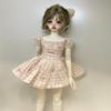1/4 BJD Doll Clothes Accessories Pleated Shirt Dress Short Sleeve Dresses for 45cm Dolls Clothing BJD Dolls(Pink) view 1
