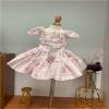 1/4 BJD Doll Clothes Accessories Pleated Shirt Dress Short Sleeve Dresses for 45cm Dolls Clothing BJD Dolls(Pink) view 2