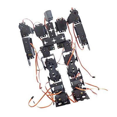 17 DOF Bipedal Walking Robot Bracket Kit with Servo Horns, 40CM DIY Humanoid Robot Frame for STEM Education and Robotics Competitions