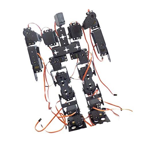 17 DOF Bipedal Walking Robot Bracket Kit with Servo Horns, 40CM DIY Humanoid Robot Frame for STEM Education and Robotics Competitions