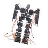 17 DOF Bipedal Walking Robot Bracket Kit with Servo Horns, 40CM DIY Humanoid Robot Frame for STEM Education and Robotics Competitions view 2