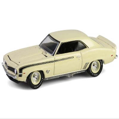 1969 SS 396 Butternut Yellow with Black Stripes Series 15 1/64 Diecast Model Car by Greenlight 37320C
