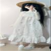 1/4 BJD Doll Clothes Accessories Floral Dress Shoes Hat for 45cm Dolls Clothing BJD Dolls view 3