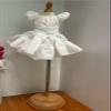 1/4 BJD Doll Clothes Accessories Short Sleeve Pleated Dress for 45cm Dolls Clothing BJD Dolls(White) view 2
