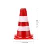 BESPORTBLE 30pcs Miniature Road Cone Mini Traffic Cones Plastic Sign Roadblock Sign Model Safety Barriers Photo Prop Educational for Kids view 2