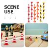 BESPORTBLE 30pcs Miniature Road Cone Mini Traffic Cones Plastic Sign Roadblock Sign Model Safety Barriers Photo Prop Educational for Kids view 3