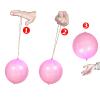 10/20pcs Colorful Balloon Thickened Punching Bounce With Rubber Bands Handle For Kids Childrens Parties Favor For Kid view 2