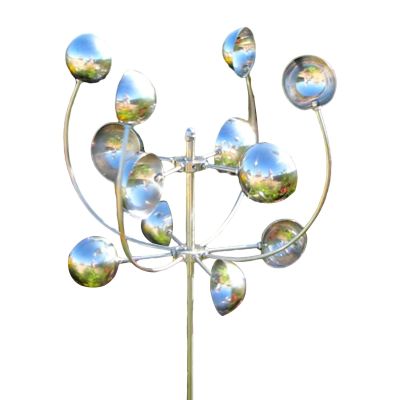 14inch Wind Spinner with Garden Stake Metal Windmill Decoration Outdoor Sculpture for Yard Gift Metal Spinner for Outside