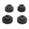 4Pcs RC Motor Pinion Gear 48P 23T 25T 27T 29T, Rustproof Metal 48P Pinion Gear Set for 1/10 RC Car, 3.175mm Shaft Brushless Motor, High Precision Powder Metallurgy Gears with view 2