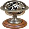 Brass Nautical Astrolabe Sphere | Rotating Armillary Zodiac Globe | Home, Office Decor and Figurines | Antique, 5 Inches. view 1