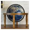 ATMRC World Globe Luminated World Globe with Four-Corner Wooden Stand Built in LED for Illuminated Night View Antique Globes for Home Office School Classroom(B) view 3