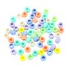 200 Pieces Colorful Acrylic Hair Beads for Kids Girls Braids Glow in Dark Hair Accesories for Creative Projects Acrylic Beads view 1