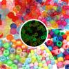 200 Pieces Colorful Acrylic Hair Beads for Kids Girls Braids Glow in Dark Hair Accesories for Creative Projects Acrylic Beads view 2
