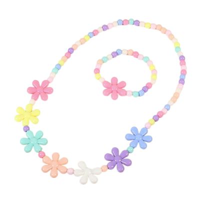 Vdaxvme Candy Color Jewelry Set Children Fashion Girls Party Accessories Texture For Parties And Birthdays Bead
