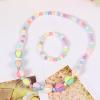 Vdaxvme Candy Color Jewelry Set Children Fashion Girls Party Accessories Texture For Parties And Birthdays Bead view 3