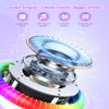 Mini Karaoke Machine for Kids with 2 Wireless Microphones, Portable Bluetooth Speaker Gift for Girls Toys 4, 5, 6, 7, 8, 9, 10, 12+ Years, LED Lights Chritmas Birthday Festival for Party, Home(Purple) view 2