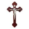 10" Latin Cherry Cross with Genuine Fine Pewter Corpus with Halo view 1