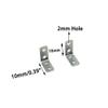 50PCS Model Toy Shaft Bracket L Shape Angle Iron Metal Fixing Axles Bracket Shaft Connect Parts for RC Car Truck DIY Model Toy Fixed Shaft Parts (Style 2) view 4