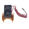 Domary Double Fan Cooling Set with IP44 for RC Cars, Aluminum Alloy Heat Sink & Hard Plastic Fan for 4x4 Series, 5V DC Motor Fan Kit (Gold) view 3