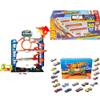 Bundle of Hot Wheels City Ultimate Garage, Stores 50+ Vehicles + Track Creator Deluxe Pack, 25 Feet of Track + Set of 20 Vehicles (Styles May Vary) (Amazon Exclusive) view 1