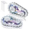2 Pack Classic Silver Bike Chain Metal Fidget Spinners for Adults & Teen & Kids 8-12, Cool Gadgets Office Desk Toy Stress Relief Items for Autism ADHD Anxiety Stocking Stuffers for Teen Boys Men Gift view 1