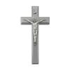 10" Grey Cross with Fine Pewter Corpus view 1