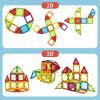 46 PCS Magnetic Tiles Kids stem Building Toy Preschool Learning Blocks Construction Magnet Gift Toddler Aged 3+ view 3