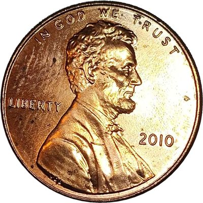 2010 Lincoln Shield Penny, One Cent US Coin, Uncirculated