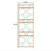 Avenlur Walnut Modular Wall Gym Add-On  Climbing Rings Panel (31.9 W x 94.5 H)  Ring Grid Attachment Walnut 9-in-1 view 2