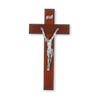 10" Dark Cherry Cross with an Italian Silver Finish Corpus view 1