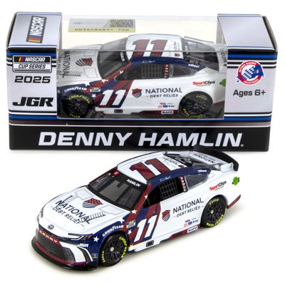 Denny Hamlin 2025 National Debt Relief Standard ARC Diecast Car 1:64 Scale