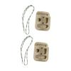 2 Climbing Hangboards with Ropes, Wooden Rock Climbing Training Board for Finger Strength, Grip Training Pull Up Board for Door Mount, 4.33x5.71x1.77 inch view 3