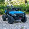 24V 2-Seater Ride-On Truck for Kids, Parent Remote Control, Real Metal Frame, High Power Dual Seat, Spring Suspension, LED Headlights, Bluetooth Music, 3-Speed, Safety Belt, Blue view 1