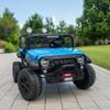 24V 2-Seater Ride-On Truck for Kids, Parent Remote Control, Real Metal Frame, High Power Dual Seat, Spring Suspension, LED Headlights, Bluetooth Music, 3-Speed, Safety Belt, Blue view 4