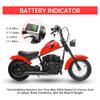 24V Kids Electric Dirt Bike, 12" Fat Tire 300W Ride On Motorcycle with Speed Up to 14 MPH,LED Headlight, Leather Seat, HandBrake, Max Weight 150lbs, Ride On Off-Road Dirt Car for Boys Girls view 4