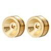 2Pcs Brass Wheel Rims Counterweight Compatible with 1/24 Scale RC Car Models Like SCX24 Deadbolt C10 and Similar Off Road Vehicles view 1