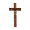 11" Walnut Cross with Museum Gold Tone Corpus view 1