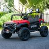 24V 2-Seater Kids Ride-On Truck, Real Metal Frame High Power Electric Car with Parent Remote Control, Spring Suspension, LED Lights, Bluetooth Music, 3-Speed, Dual Storage, Red view 3
