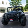 24V 2-Seater Ride-On Truck for Kids, Parent Remote Control, Real Metal Frame, High Power Dual Seat, Spring Suspension, LED Headlights, Bluetooth Music, 3-Speed, Safety Belt, Black view 2