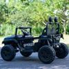 24V 2-Seater Ride-On Truck for Kids, Parent Remote Control, Real Metal Frame, High Power Dual Seat, Spring Suspension, LED Headlights, Bluetooth Music, 3-Speed, Safety Belt, Black view 3