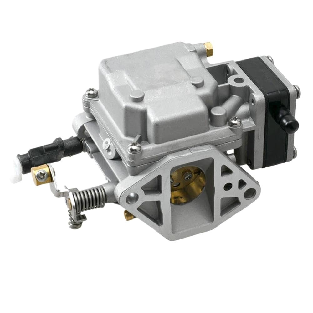 63V-14301 Carburetor Compatible With 2-Stroke 9.9HP 15HP Outboard Motors Fits Models 63V-14301-00 63V-14301-10 63V-14301-02 Replacement Part Compatible with Boat Engine