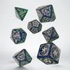 Anne Stokes Tribal Dice Set  Blue-Green & Beige | Q Workshop 7 Polyhedral RPG Dice | Official Licensed Fantasy Dice view 2