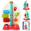 Didklom Musical Space Activity Cube Toy with Lights & Sounds - Sensory Educational Busy Board for Baby Boys Girls 6-18 Months, Montessori Learning Toy 1st Birthday Gift (Rocket Theme) view 1