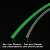 2PCS RC Boat Water Cooling Pipe 3x5mm 4x7mm Silicone Water Cooling Tube Pipe for RC Boat DIY Model Ship Water Cooling System Parts (Green,Transparent) view 3