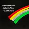 2PCS RC Boat Water Cooling Pipe 3x5mm 4x7mm Silicone Water Cooling Tube Pipe for RC Boat DIY Model Ship Water Cooling System Parts (Green,Transparent) view 4