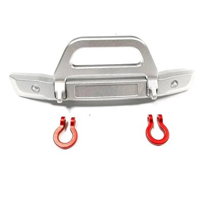 RC Upgrade Bumper Compatible with Axial SCX24 1/24 RC Car Part RC Car Accessories 1pcs Front Bumper RC Upgrade Part Aluminum Alloy Rc Front Bumper(White)
