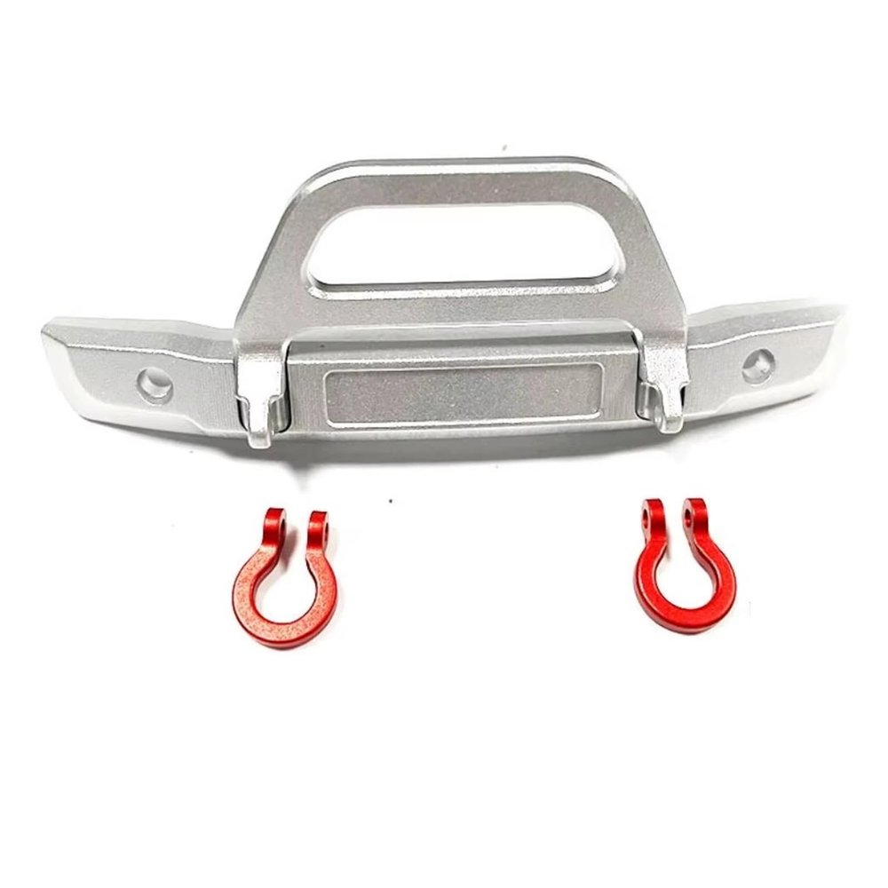 RC Upgrade Bumper Compatible with Axial SCX24 1/24 RC Car Part RC Car Accessories 1pcs Front Bumper RC Upgrade Part Aluminum Alloy Rc Front Bumper(White)
