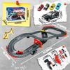 Slot Car Race Track Sets with 4 High-Speed Racing Cars, 2 Control Method Hand-cranked and Electric Generator, Car with Dual Racing Lap Counter Circular Overpass Track Toys Gifts for Kids and Adults view 2