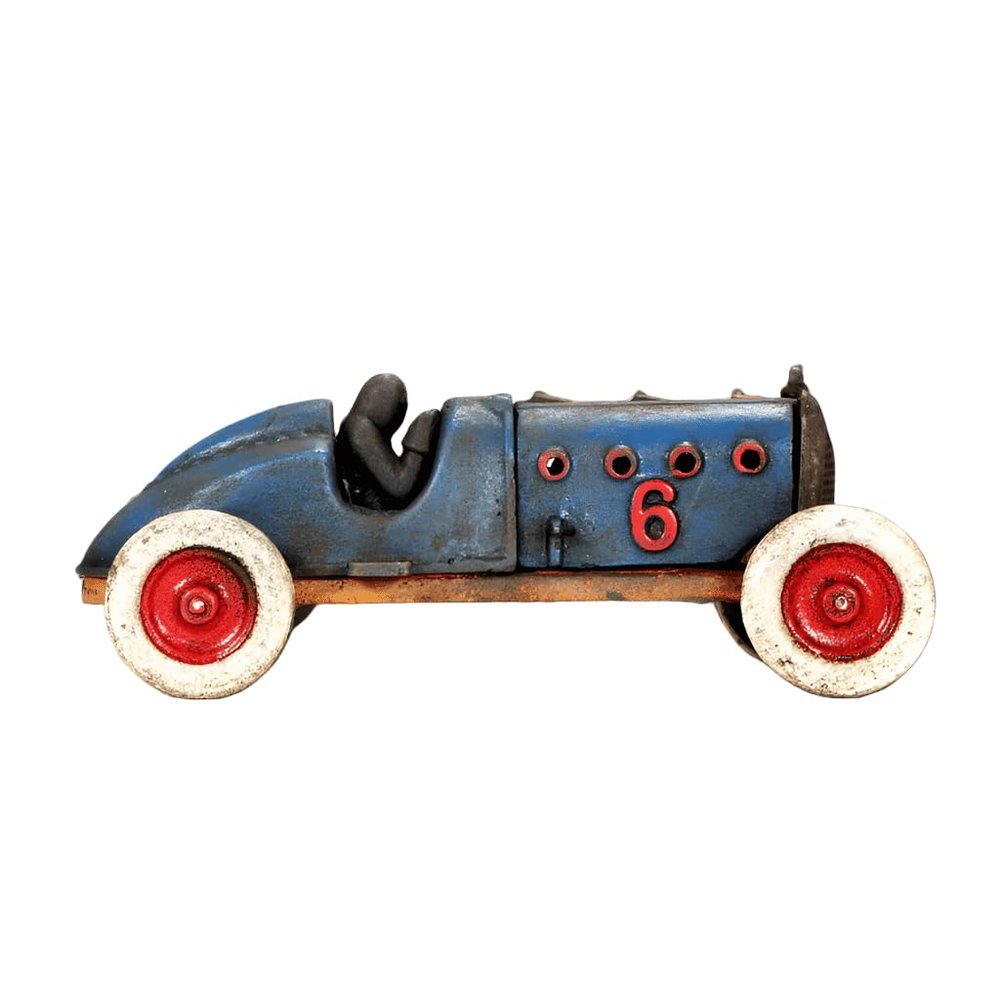 Jones Peak Blue Racer Cast Iron with Moving Hood and Wheels (8.5" x 3")
