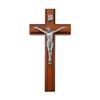 10" Two Tone Cross with Fine Pewter Corpus view 1